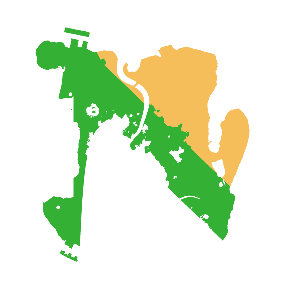 Biome Rust Map: Procedural Map, Size: 2350, Seed: 191924918