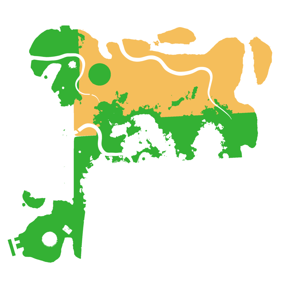 Biome Rust Map: Procedural Map, Size: 3500, Seed: 202410