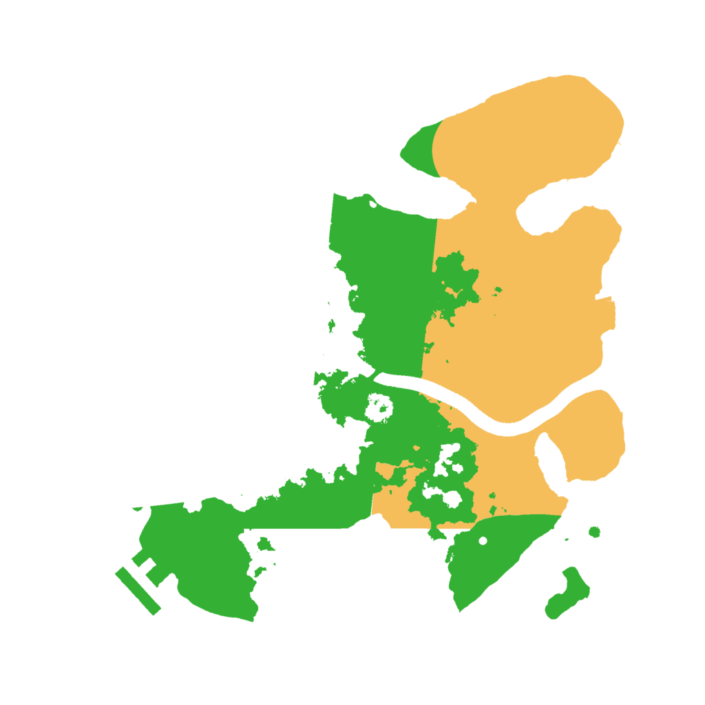 Biome Rust Map: Procedural Map, Size: 2500, Seed: 32281