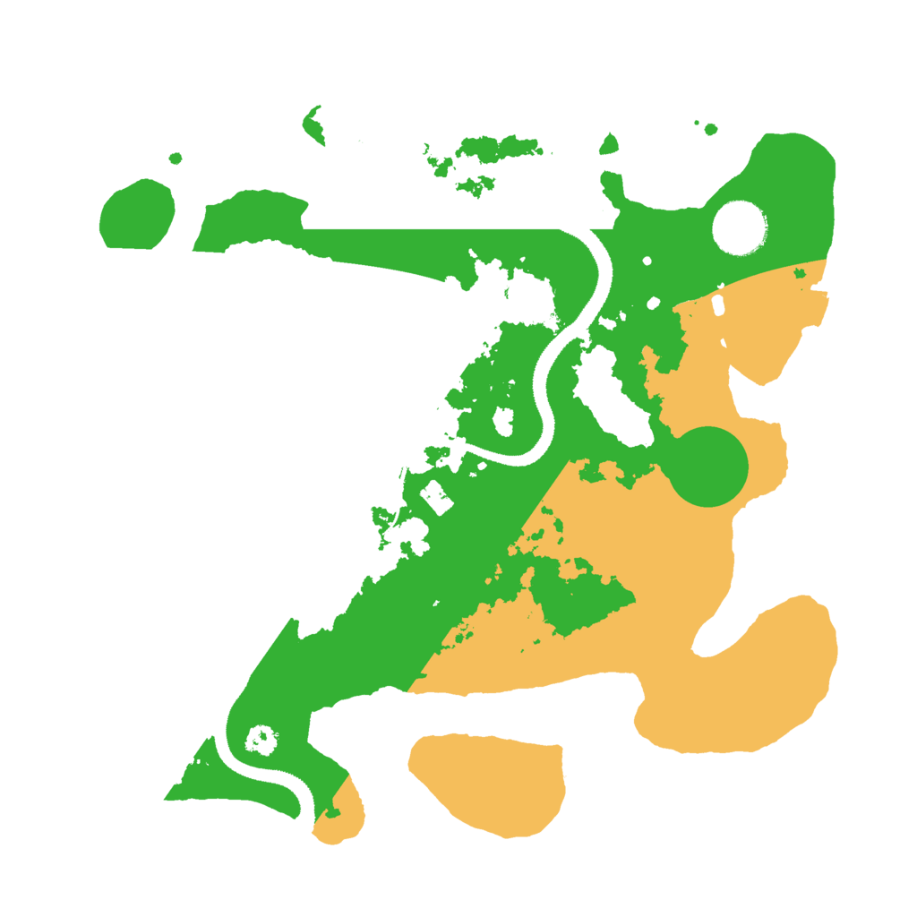 Biome Rust Map: Procedural Map, Size: 3000, Seed: 7108953