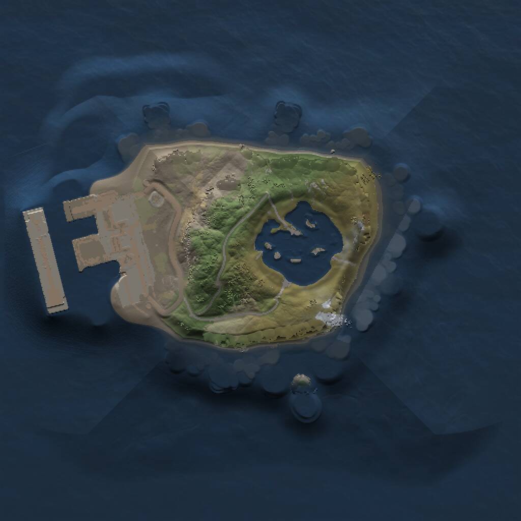 Rust Map: Procedural Map, Size: 1000, Seed: 618055567, 3 Monuments