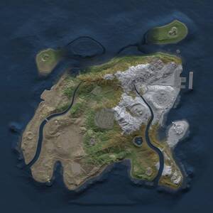 Thumbnail Rust Map: Procedural Map, Size: 2500, Seed: 859, 6 Monuments