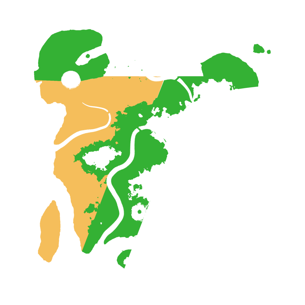 Biome Rust Map: Procedural Map, Size: 3000, Seed: 421719506