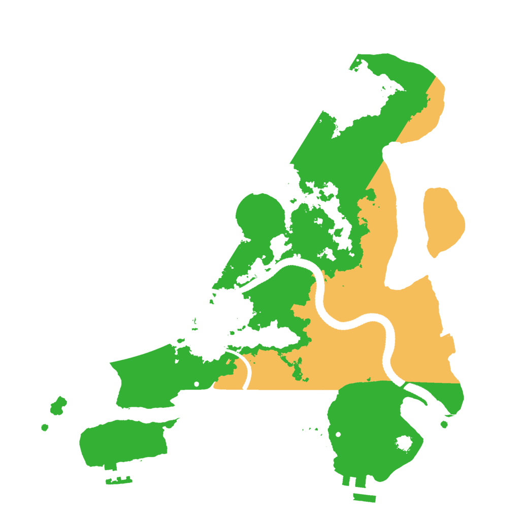 Biome Rust Map: Procedural Map, Size: 3000, Seed: 1837561200