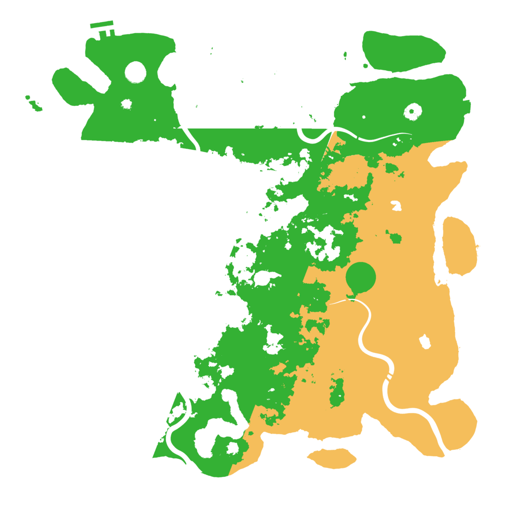 Biome Rust Map: Procedural Map, Size: 4500, Seed: 511057477