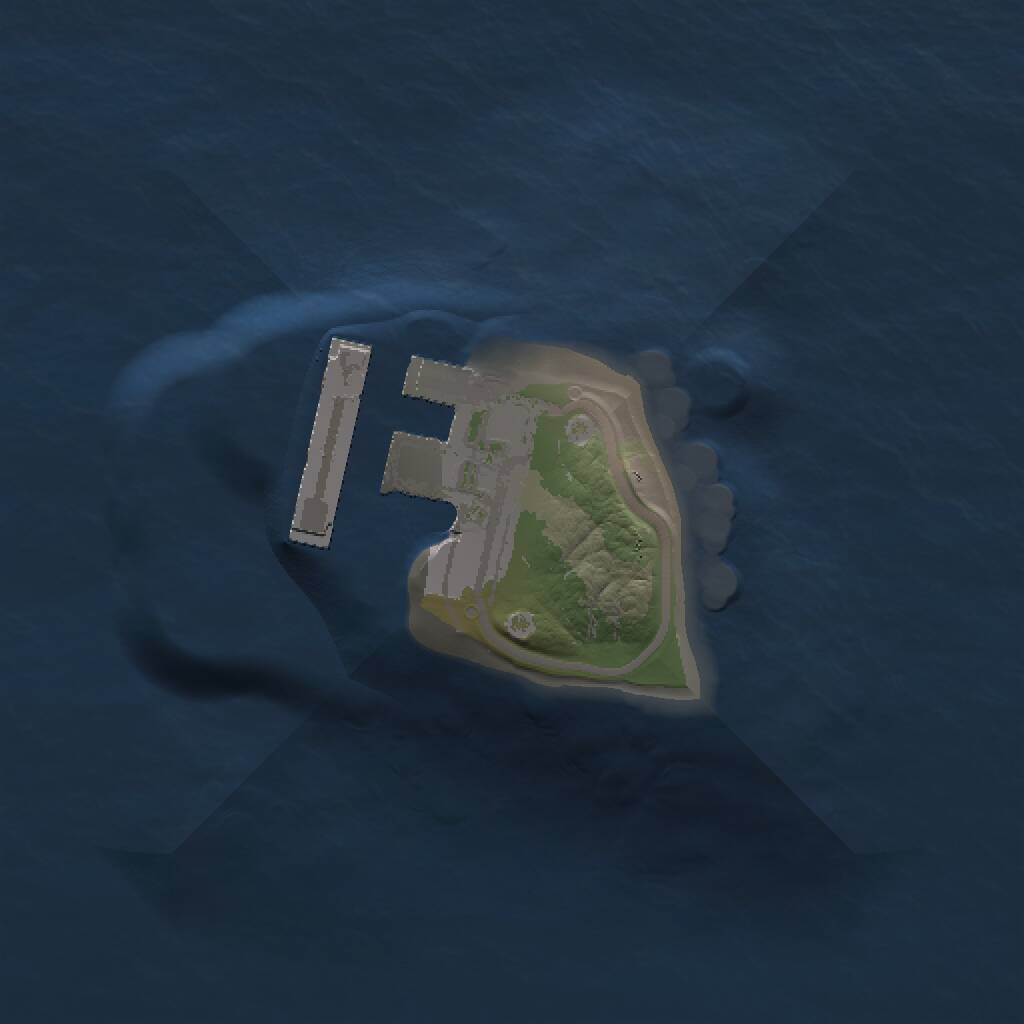 Rust Map: Procedural Map, Size: 1000, Seed: 862218039, 2 Monuments