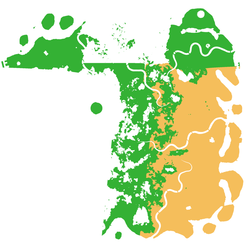 Biome Rust Map: Procedural Map, Size: 6000, Seed: 1188610254