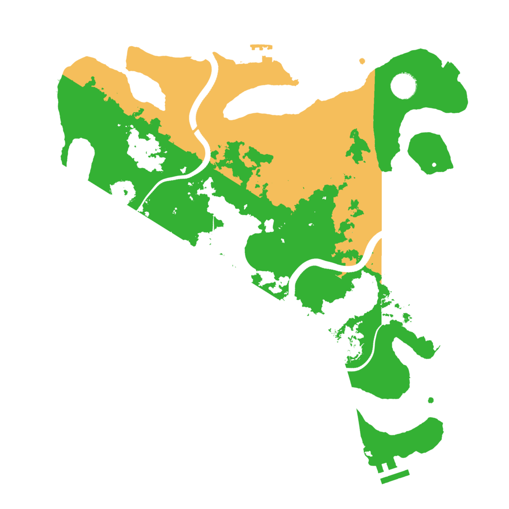 Biome Rust Map: Procedural Map, Size: 3500, Seed: 63434777