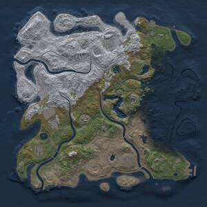 Thumbnail Rust Map: Procedural Map, Size: 4250, Seed: 826922823, 16 Monuments