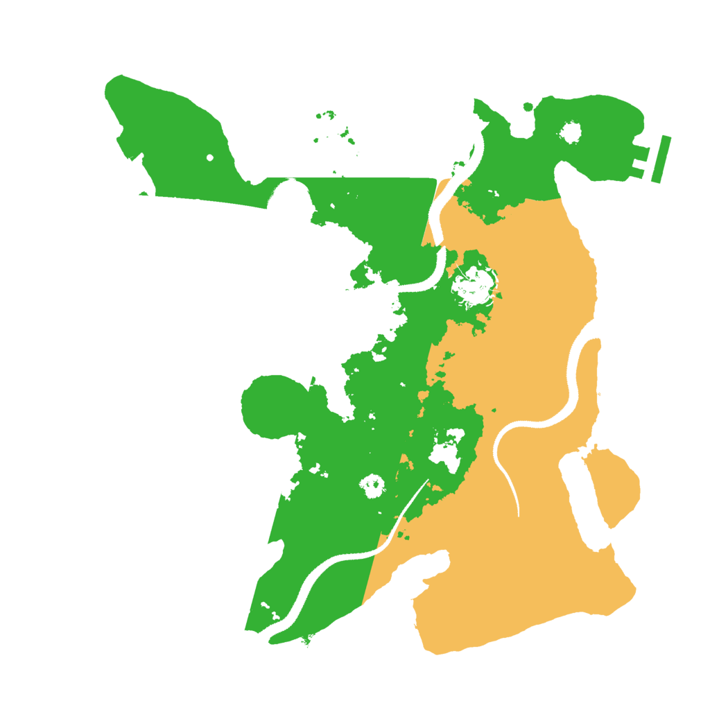 Biome Rust Map: Procedural Map, Size: 3000, Seed: 45885