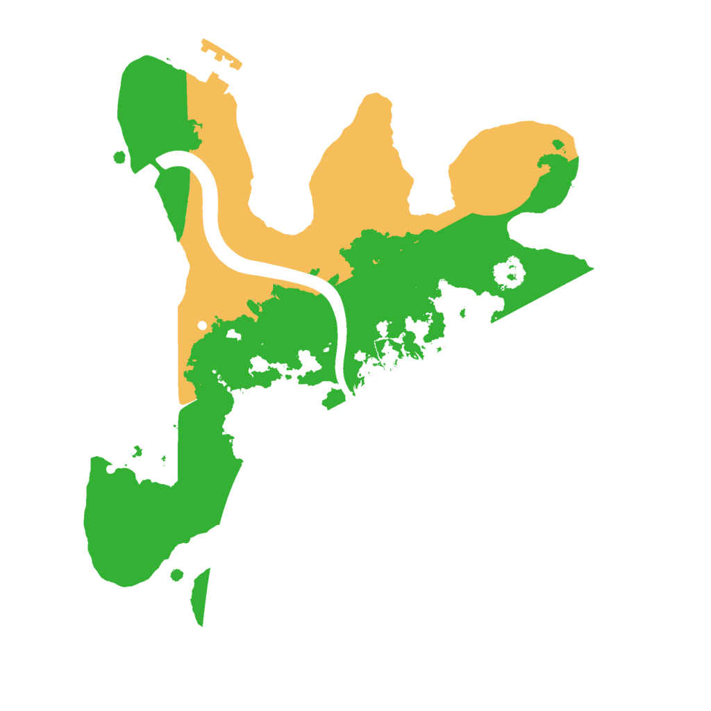 Biome Rust Map: Procedural Map, Size: 2318, Seed: 481981