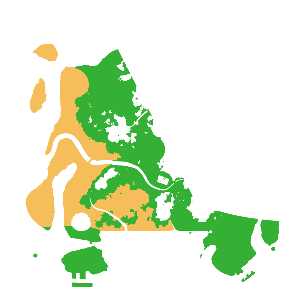 Biome Rust Map: Procedural Map, Size: 3000, Seed: 6346483