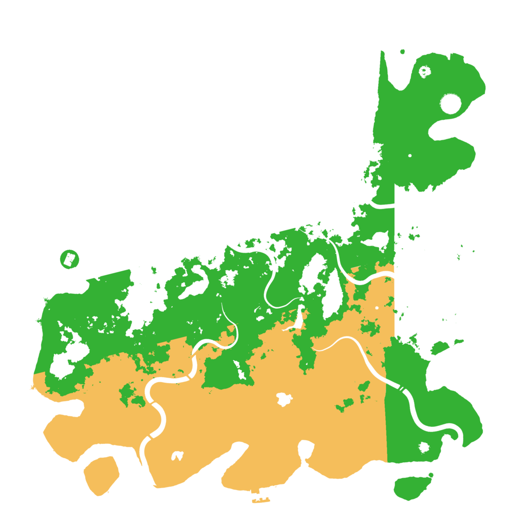 Biome Rust Map: Procedural Map, Size: 4500, Seed: 9118