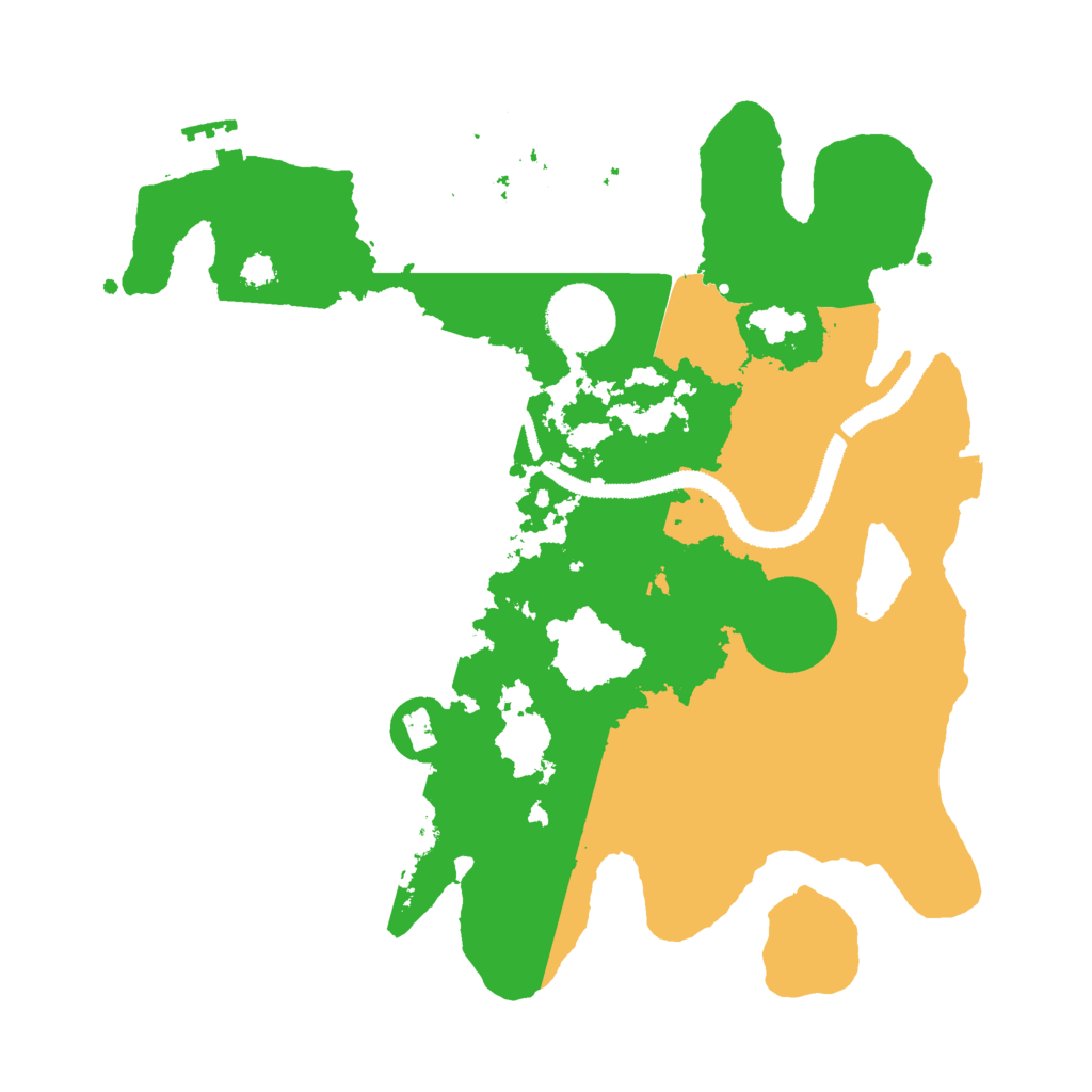 Biome Rust Map: Procedural Map, Size: 3000, Seed: 40906080