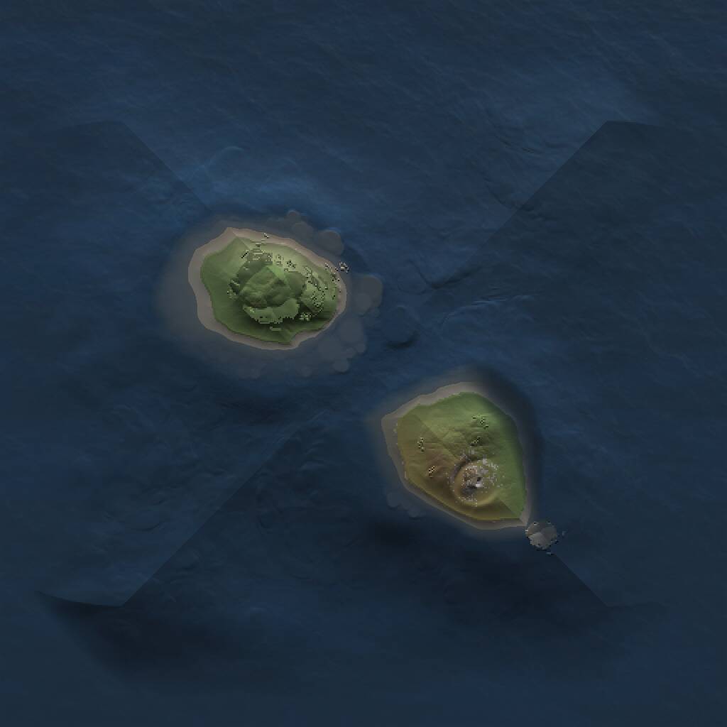 Rust Map: Procedural Map, Size: 1000, Seed: 100671879, 1 Monuments