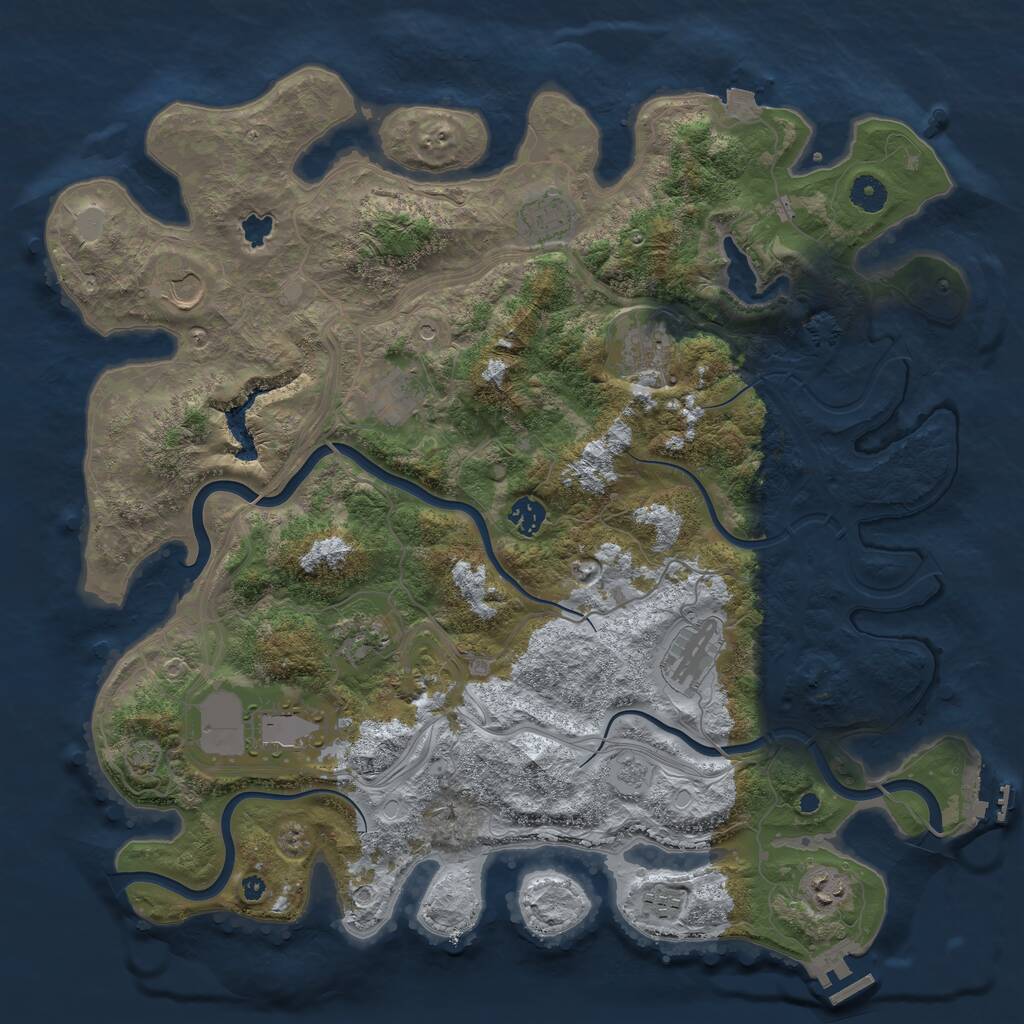 Rust Map: Procedural Map, Size: 4250, Seed: 1631879429, 16 Monuments