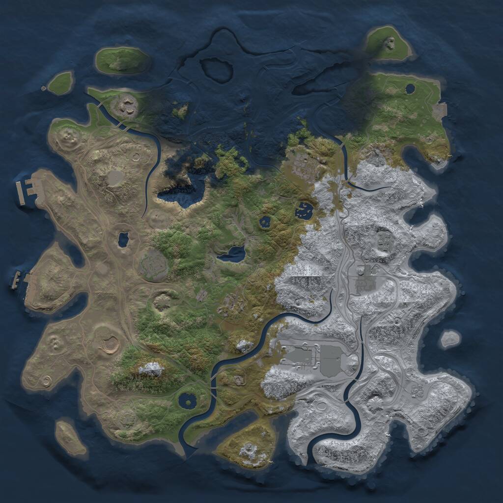 Rust Map: Procedural Map, Size: 4250, Seed: 1770647323, 15 Monuments
