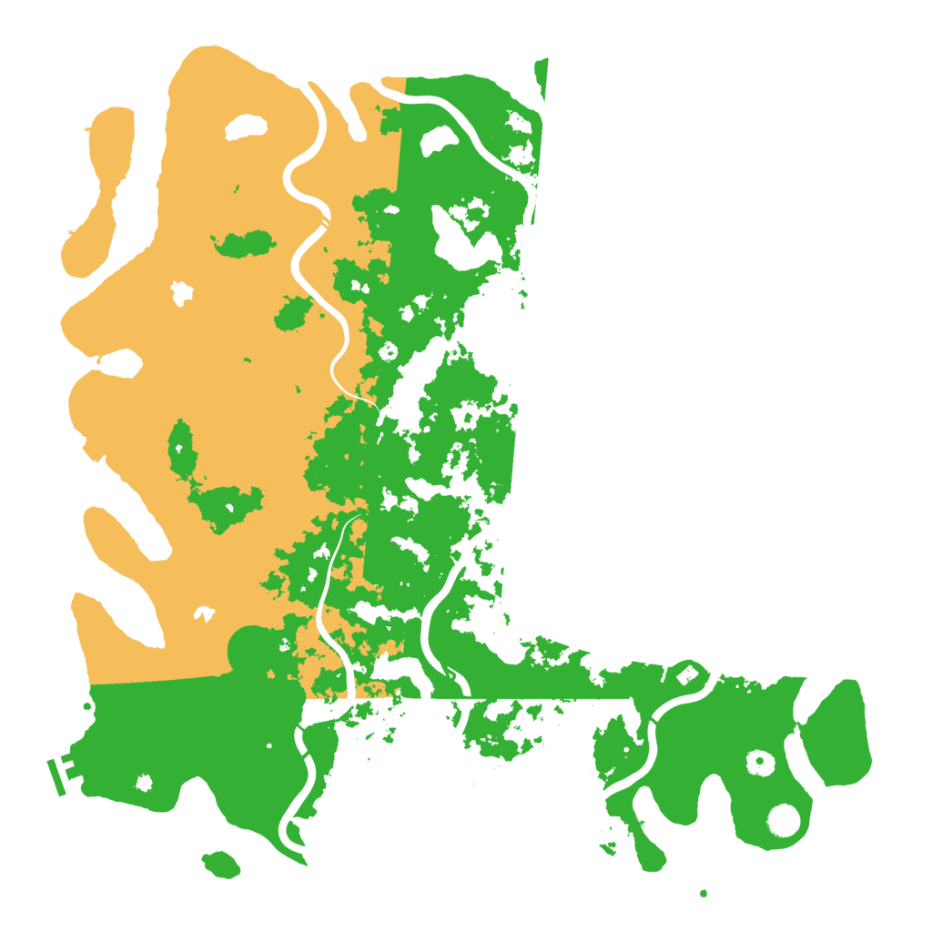Biome Rust Map: Procedural Map, Size: 5000, Seed: 866877852