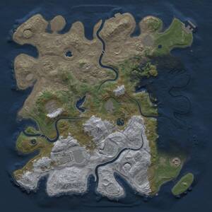 Thumbnail Rust Map: Procedural Map, Size: 4250, Seed: 379396662, 17 Monuments
