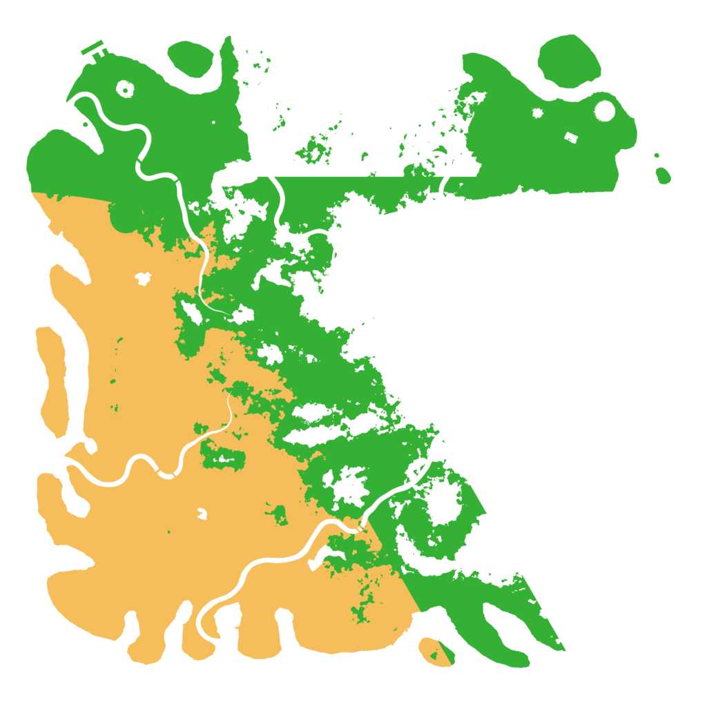 Biome Rust Map: Procedural Map, Size: 6000, Seed: 3381