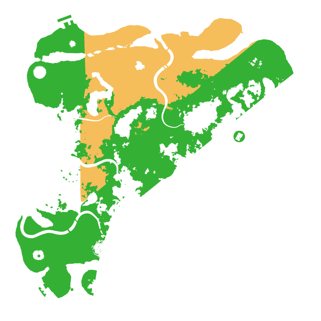 Biome Rust Map: Procedural Map, Size: 4500, Seed: 946893965