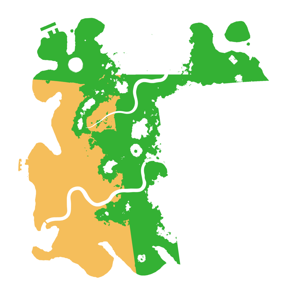 Biome Rust Map: Procedural Map, Size: 3700, Seed: 1887232