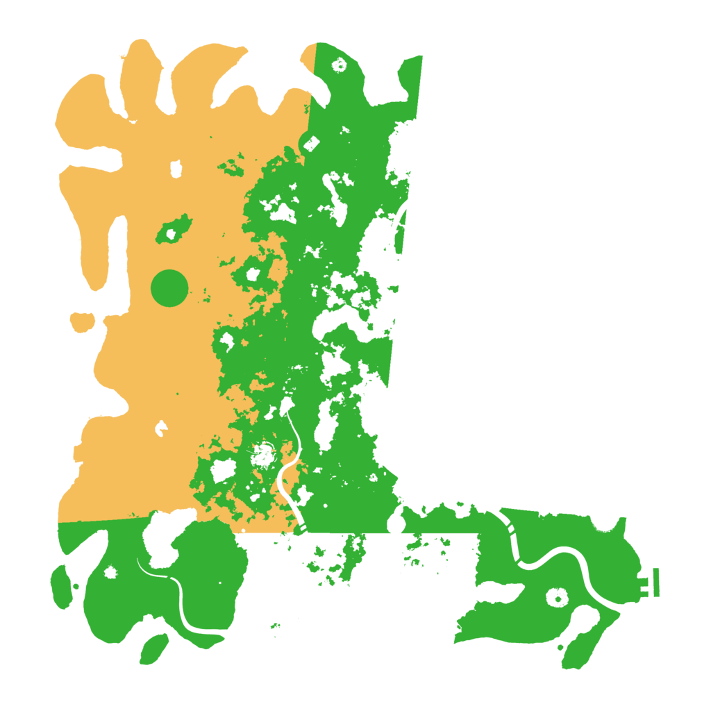 Biome Rust Map: Procedural Map, Size: 5000, Seed: 1931974