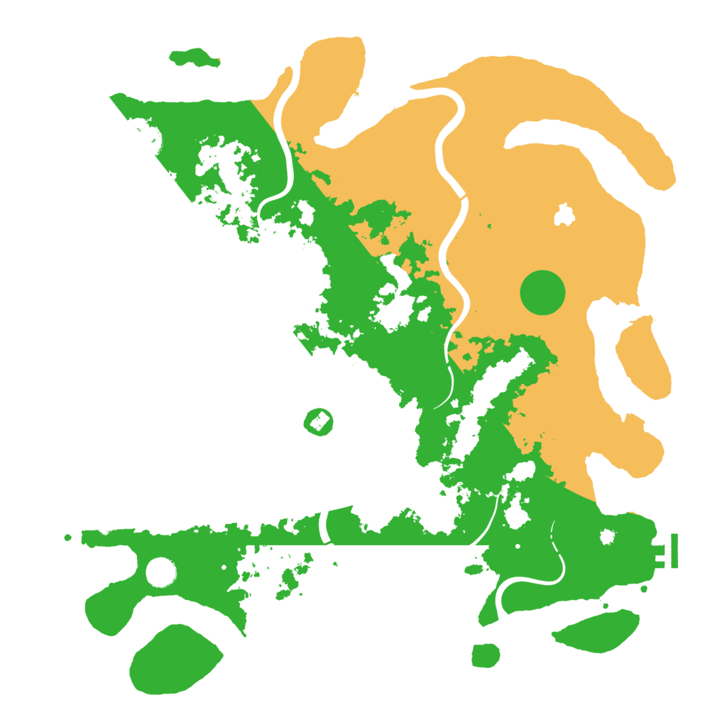 Biome Rust Map: Procedural Map, Size: 4250, Seed: 57270225