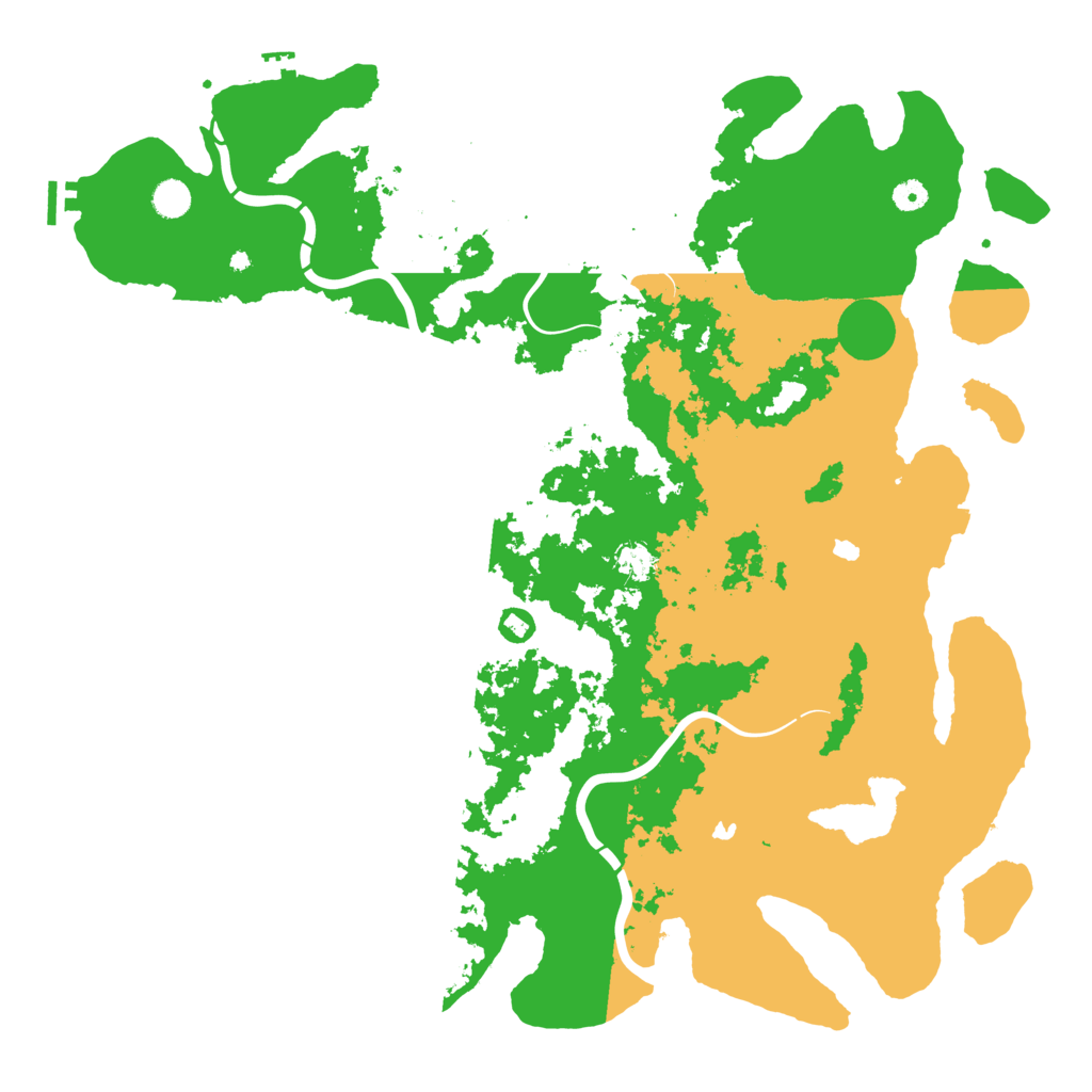 Biome Rust Map: Procedural Map, Size: 5000, Seed: 456431