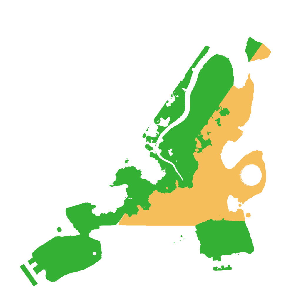 Biome Rust Map: Procedural Map, Size: 2500, Seed: 200253884