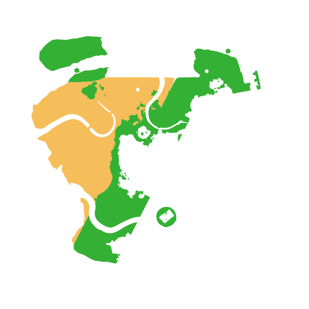 Biome Rust Map: Procedural Map, Size: 2500, Seed: 316306593