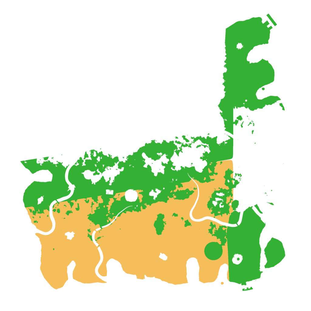 Biome Rust Map: Procedural Map, Size: 4500, Seed: 1872577816