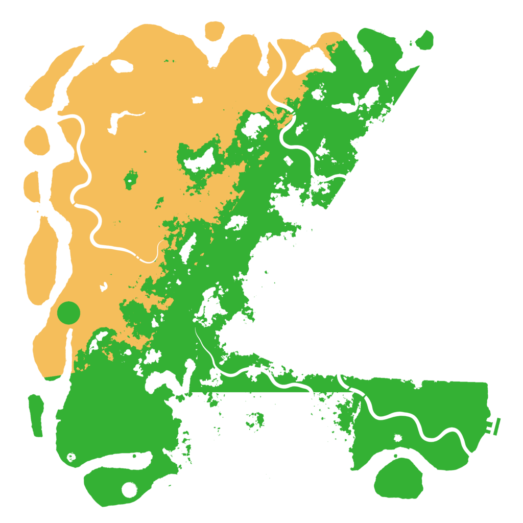 Biome Rust Map: Procedural Map, Size: 6000, Seed: 29683159