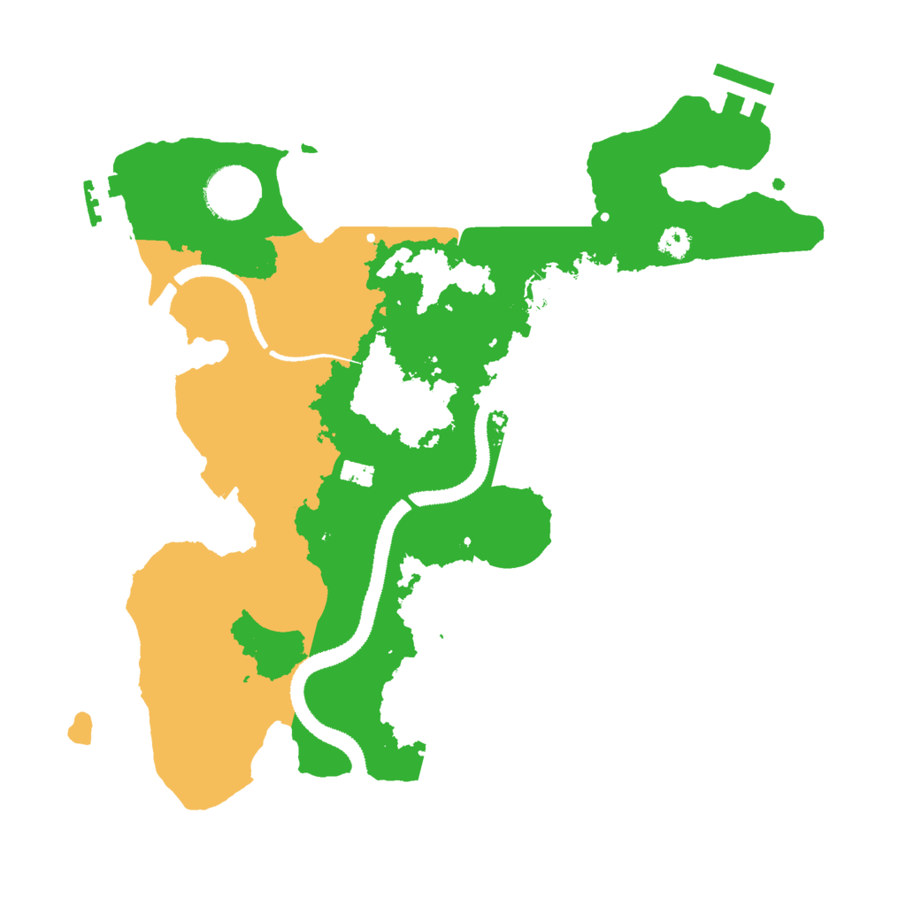 Biome Rust Map: Procedural Map, Size: 3000, Seed: 2025100215