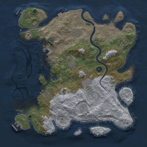 Thumbnail Rust Map: Procedural Map, Size: 3800, Seed: 242391287, 16 Monuments