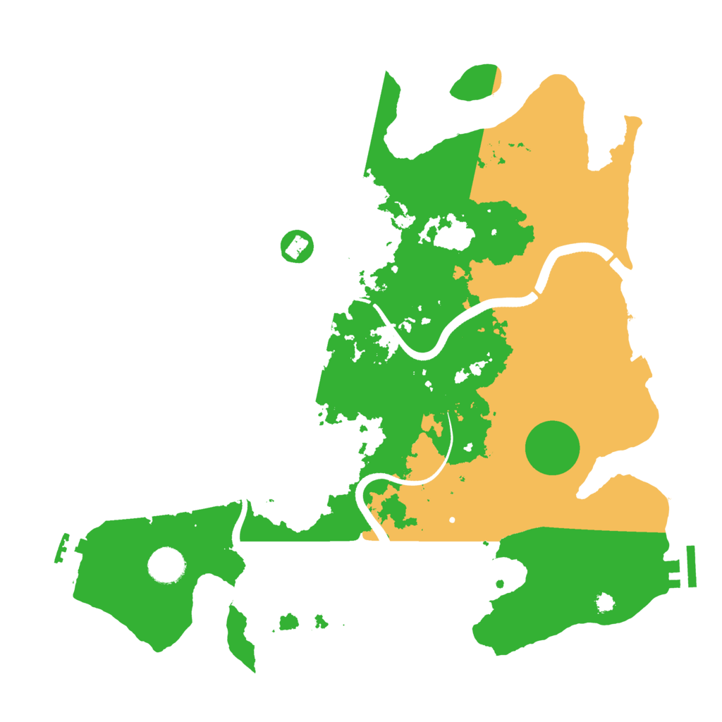 Biome Rust Map: Procedural Map, Size: 3500, Seed: 4996