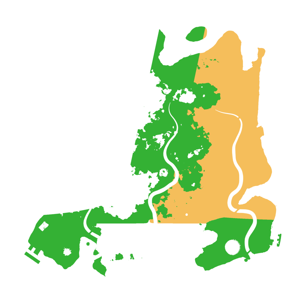 Biome Rust Map: Procedural Map, Size: 3500, Seed: 4996