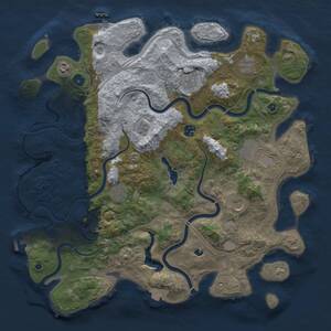 Thumbnail Rust Map: Procedural Map, Size: 4250, Seed: 1419205322, 14 Monuments