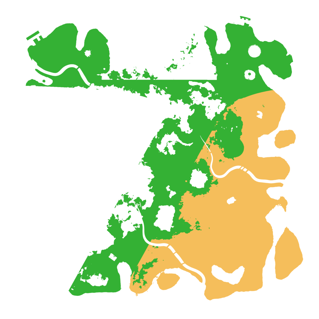 Biome Rust Map: Procedural Map, Size: 4500, Seed: 48735768