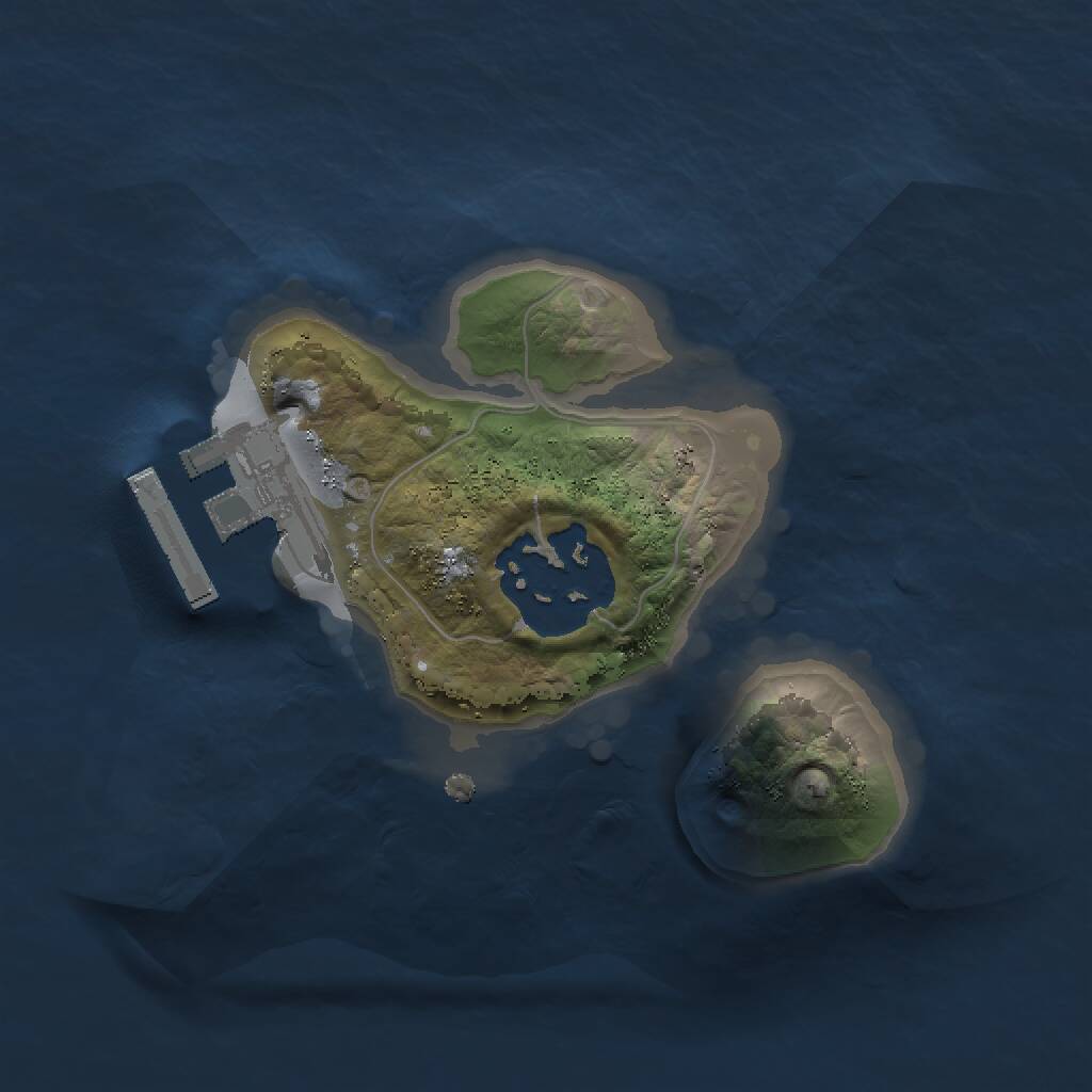 Rust Map: Procedural Map, Size: 1500, Seed: 410886747, 3 Monuments