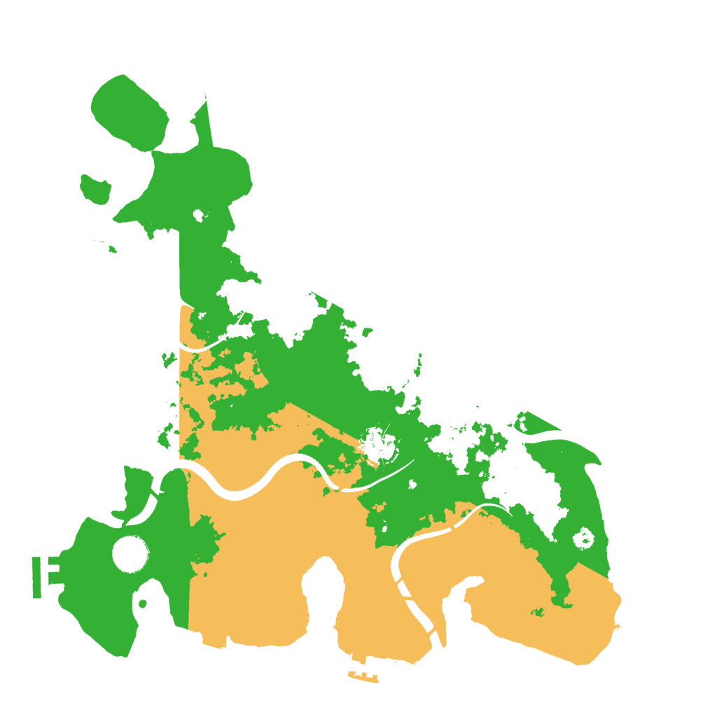 Biome Rust Map: Procedural Map, Size: 3500, Seed: 955361466
