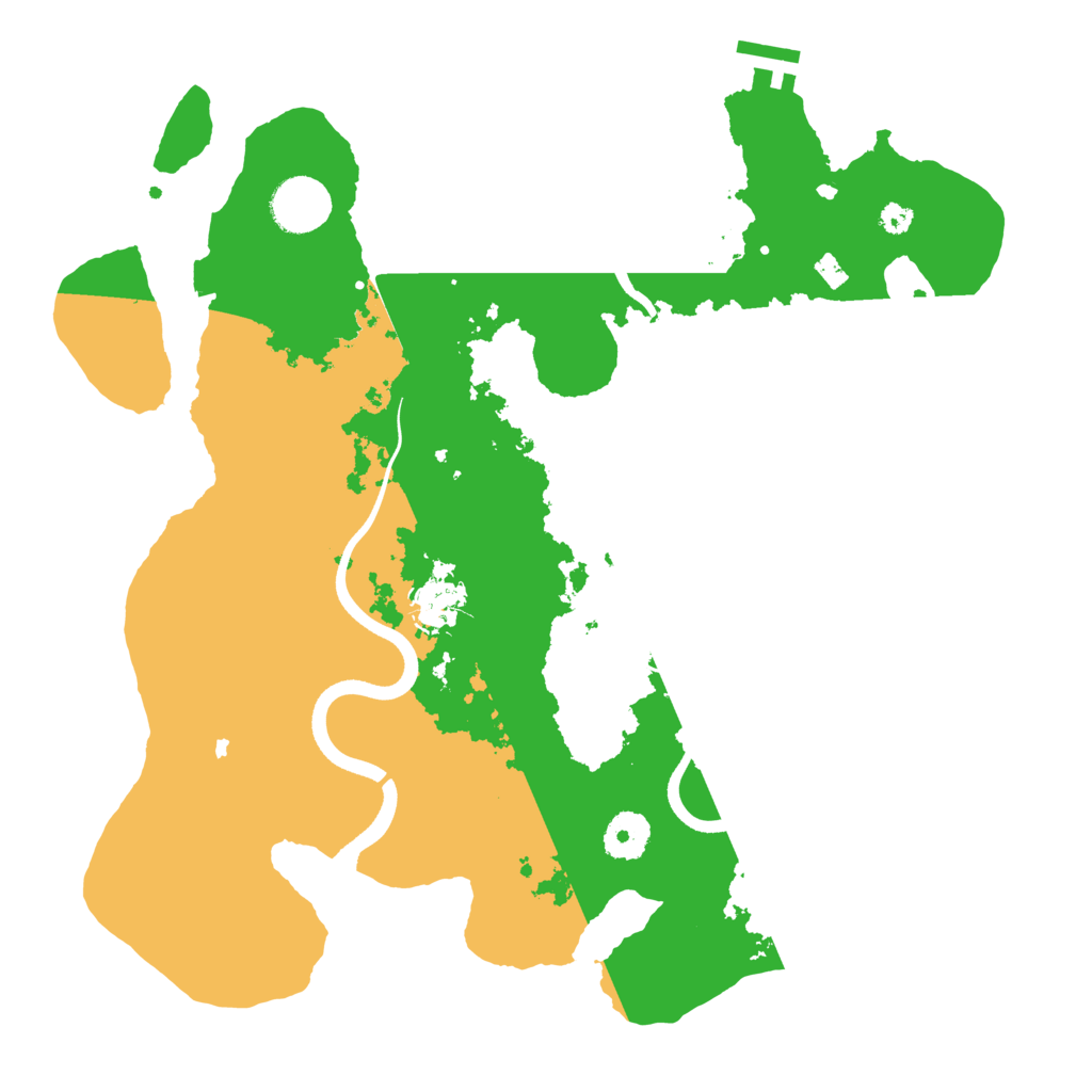 Biome Rust Map: Procedural Map, Size: 3500, Seed: 417235608