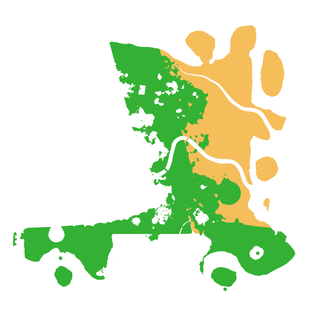 Biome Rust Map: Procedural Map, Size: 3500, Seed: 1036