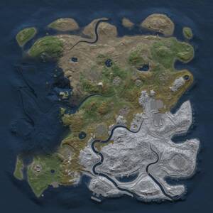 Thumbnail Rust Map: Procedural Map, Size: 4250, Seed: 2085297599, 16 Monuments