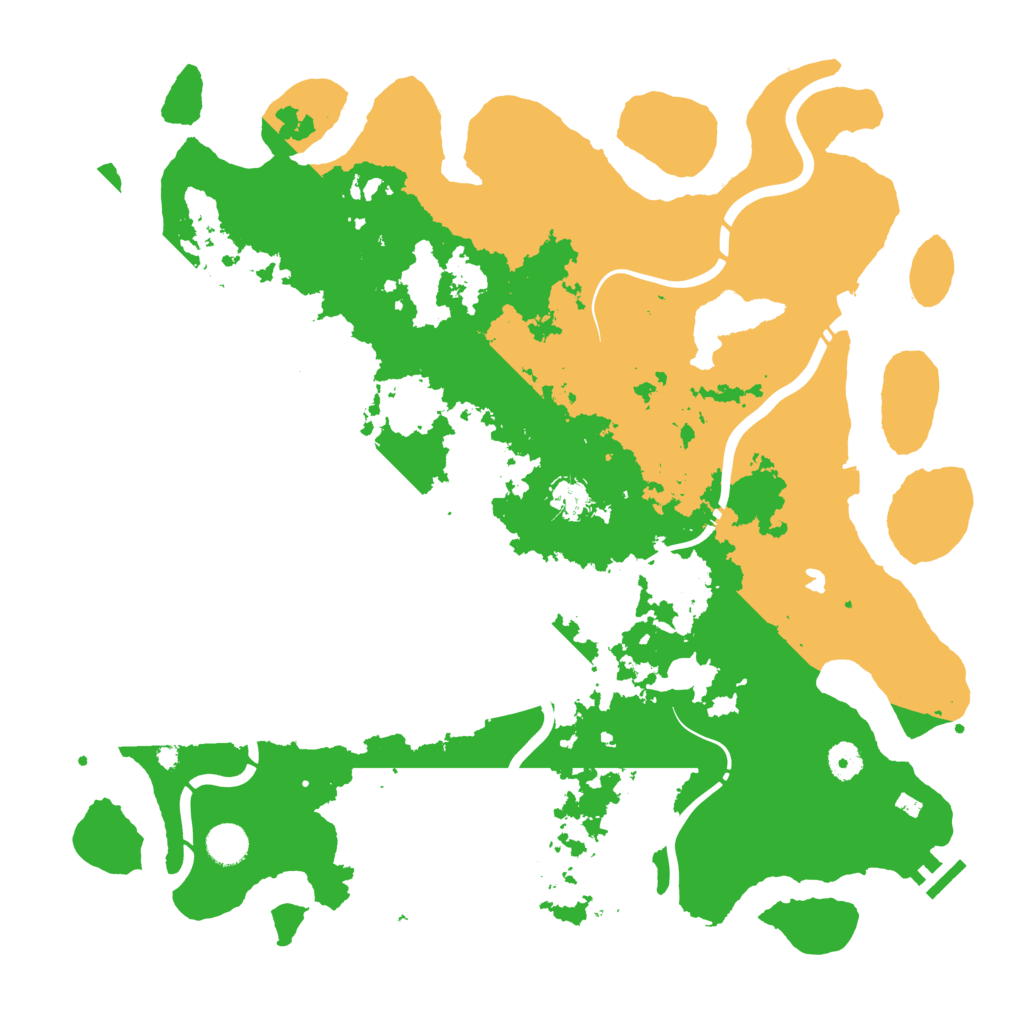 Biome Rust Map: Procedural Map, Size: 4300, Seed: 76923