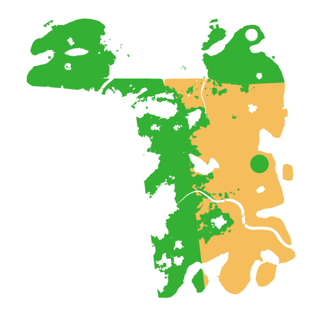 Biome Rust Map: Procedural Map, Size: 4500, Seed: 280964278