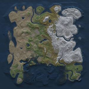 Thumbnail Rust Map: Procedural Map, Size: 4500, Seed: 474991792, 17 Monuments