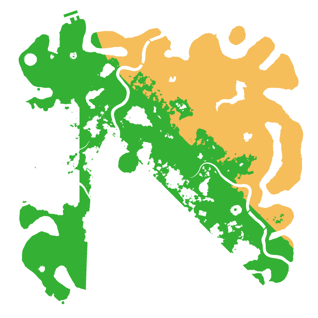 Biome Rust Map: Procedural Map, Size: 4500, Seed: 1205972854
