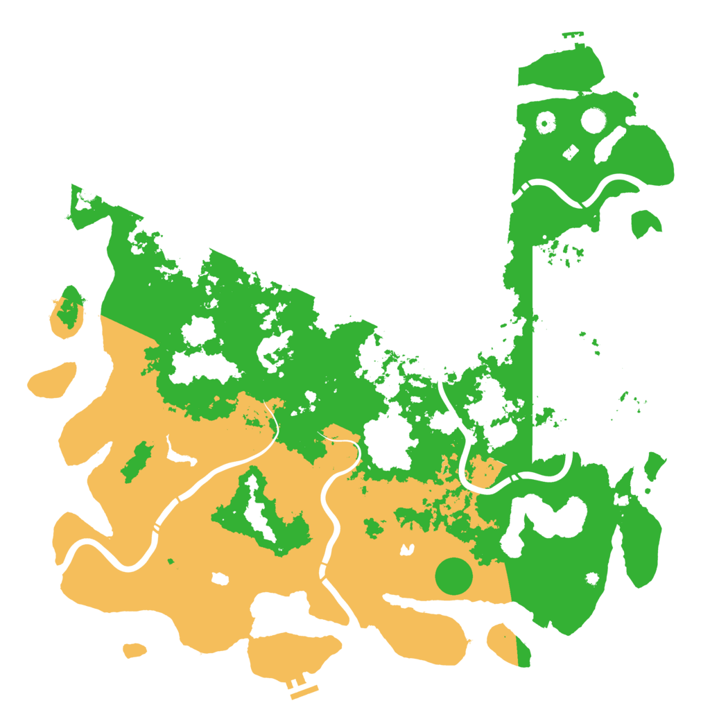 Biome Rust Map: Procedural Map, Size: 5000, Seed: 1788611476
