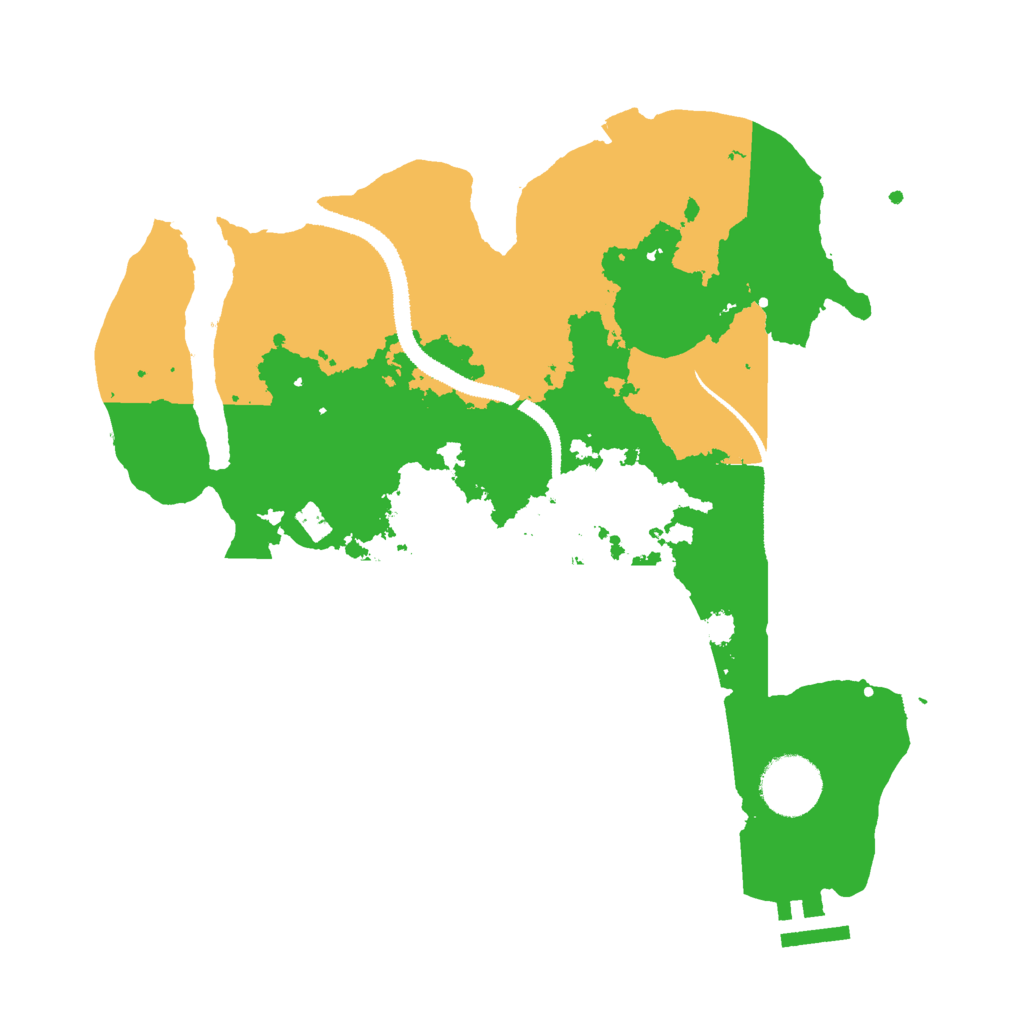 Biome Rust Map: Procedural Map, Size: 3000, Seed: 390778080